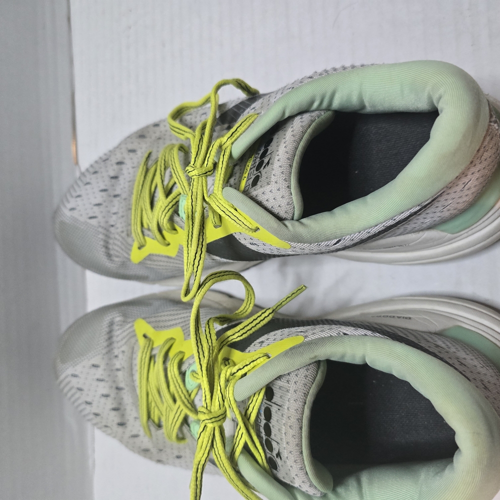 Diadora Athletic Shoes - Gray and Yellow